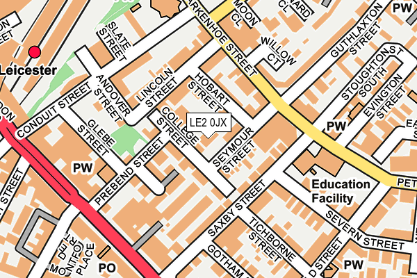 LE2 0JX map - OS OpenMap – Local (Ordnance Survey) LE2 0JX map - OS OpenMap – Local (Ordnance Survey)