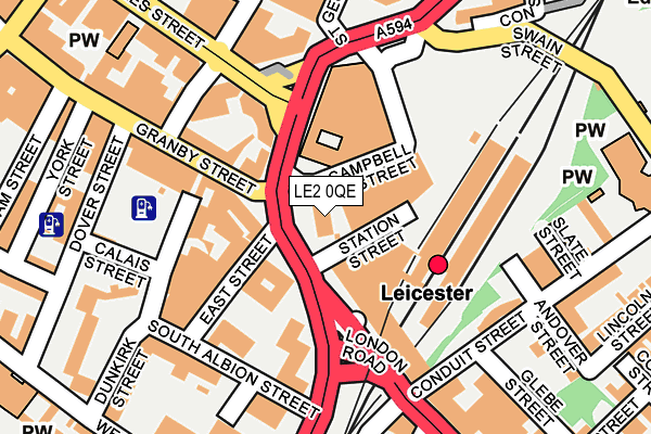 LE2 0QE map - OS OpenMap – Local (Ordnance Survey) LE2 0QE map - OS OpenMap – Local (Ordnance Survey)