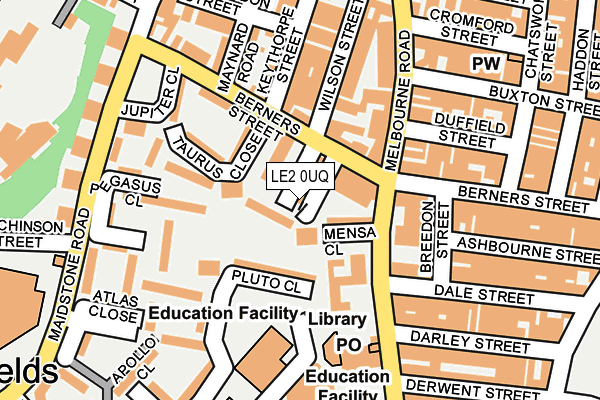 LE2 0UQ map - OS OpenMap – Local (Ordnance Survey) LE2 0UQ map - OS OpenMap – Local (Ordnance Survey)