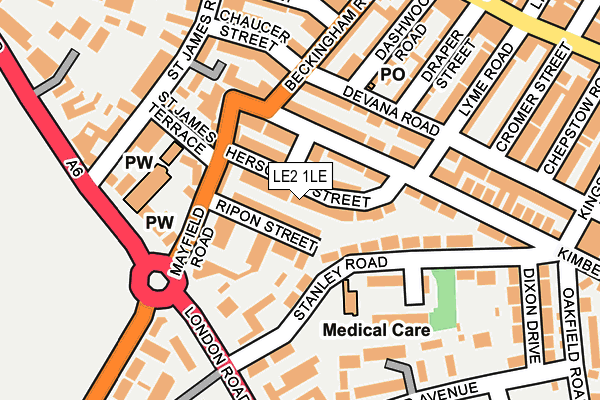 LE2 1LE map - OS OpenMap – Local (Ordnance Survey) LE2 1LE map - OS OpenMap – Local (Ordnance Survey)