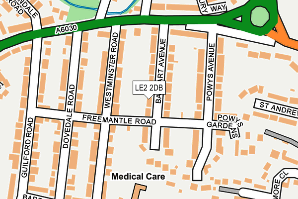 LE2 2DB map - OS OpenMap – Local (Ordnance Survey) LE2 2DB map - OS OpenMap – Local (Ordnance Survey)