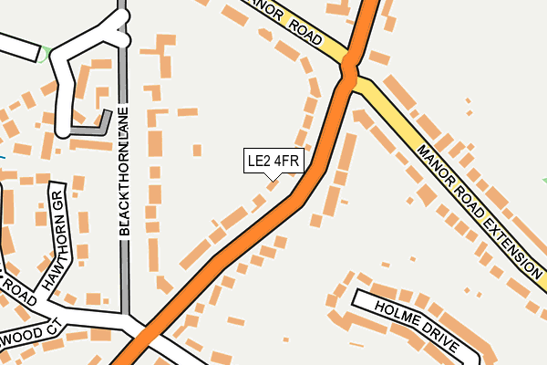 LE2 4FR map - OS OpenMap – Local (Ordnance Survey) LE2 4FR map - OS OpenMap – Local (Ordnance Survey)