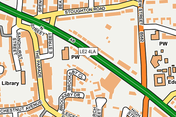 LE2 4LA map - OS OpenMap – Local (Ordnance Survey) LE2 4LA map - OS OpenMap – Local (Ordnance Survey)