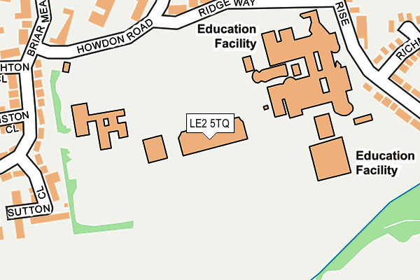 LE2 5TQ map - OS OpenMap – Local (Ordnance Survey) LE2 5TQ map - OS OpenMap – Local (Ordnance Survey)