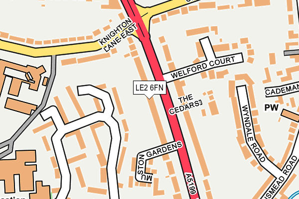 LE2 6FN map - OS OpenMap – Local (Ordnance Survey) LE2 6FN map - OS OpenMap – Local (Ordnance Survey)