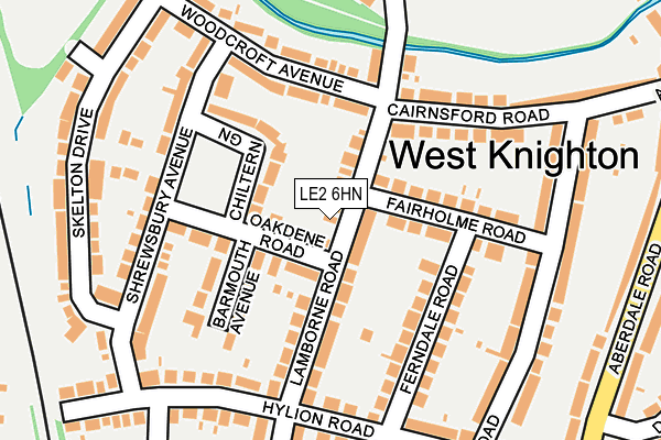 LE2 6HN map - OS OpenMap – Local (Ordnance Survey) LE2 6HN map - OS OpenMap – Local (Ordnance Survey)