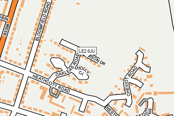LE2 6JU map - OS OpenMap – Local (Ordnance Survey) LE2 6JU map - OS OpenMap – Local (Ordnance Survey)