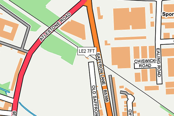 LE2 7FT map - OS OpenMap – Local (Ordnance Survey) LE2 7FT map - OS OpenMap – Local (Ordnance Survey)