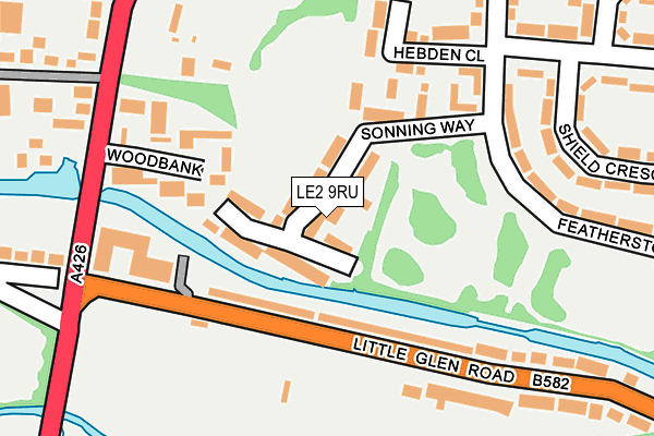 LE2 9RU map - OS OpenMap – Local (Ordnance Survey) LE2 9RU map - OS OpenMap – Local (Ordnance Survey)