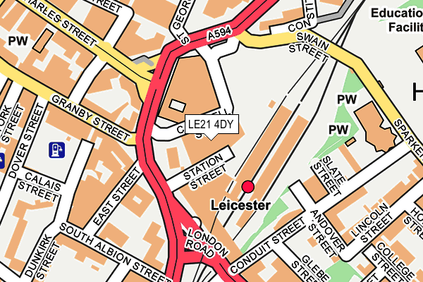 LE21 4DY map - OS OpenMap – Local (Ordnance Survey) LE21 4DY map - OS OpenMap – Local (Ordnance Survey)