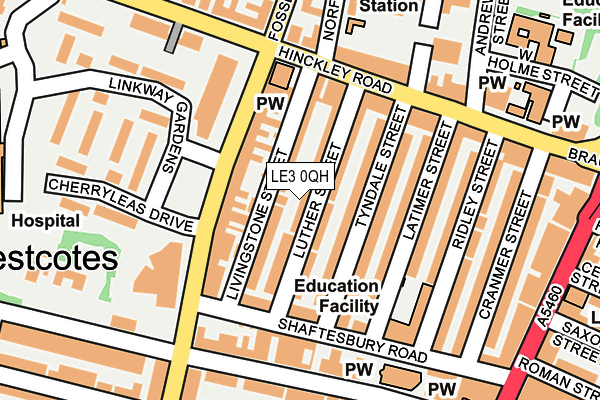 LE3 0QH map - OS OpenMap – Local (Ordnance Survey) LE3 0QH map - OS OpenMap – Local (Ordnance Survey)