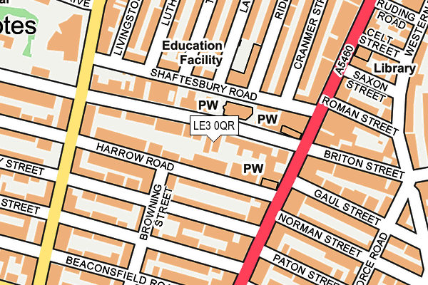 LE3 0QR map - OS OpenMap – Local (Ordnance Survey) LE3 0QR map - OS OpenMap – Local (Ordnance Survey)
