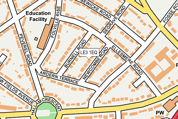 LE3 1EQ map - OS OpenMap – Local (Ordnance Survey) LE3 1EQ map - OS OpenMap – Local (Ordnance Survey)
