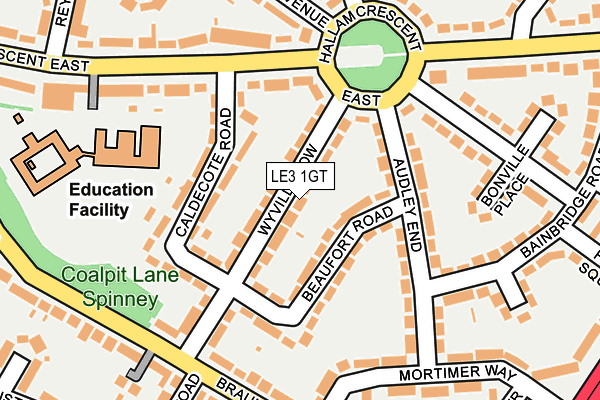 LE3 1GT map - OS OpenMap – Local (Ordnance Survey) LE3 1GT map - OS OpenMap – Local (Ordnance Survey)