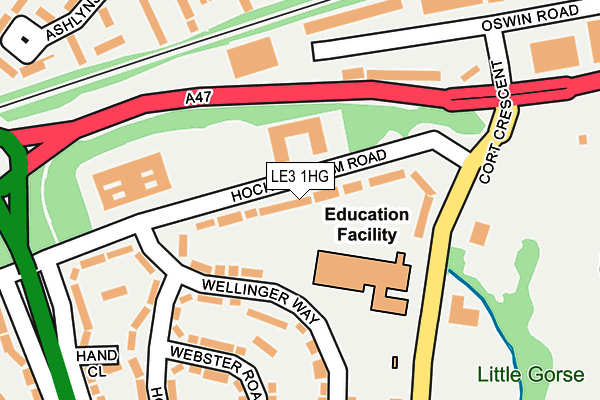 LE3 1HG map - OS OpenMap – Local (Ordnance Survey) LE3 1HG map - OS OpenMap – Local (Ordnance Survey)