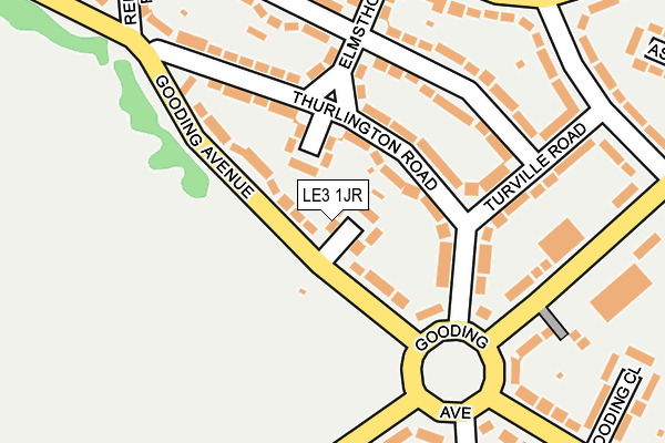LE3 1JR map - OS OpenMap – Local (Ordnance Survey) LE3 1JR map - OS OpenMap – Local (Ordnance Survey)