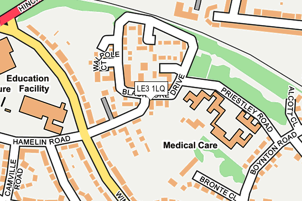 LE3 1LQ map - OS OpenMap – Local (Ordnance Survey) LE3 1LQ map - OS OpenMap – Local (Ordnance Survey)