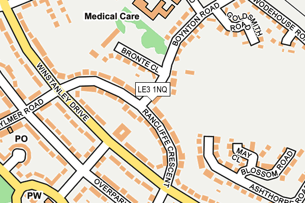 LE3 1NQ map - OS OpenMap – Local (Ordnance Survey) LE3 1NQ map - OS OpenMap – Local (Ordnance Survey)