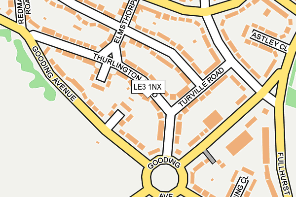 LE3 1NX map - OS OpenMap – Local (Ordnance Survey) LE3 1NX map - OS OpenMap – Local (Ordnance Survey)
