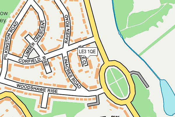 LE3 1QE map - OS OpenMap – Local (Ordnance Survey) LE3 1QE map - OS OpenMap – Local (Ordnance Survey)