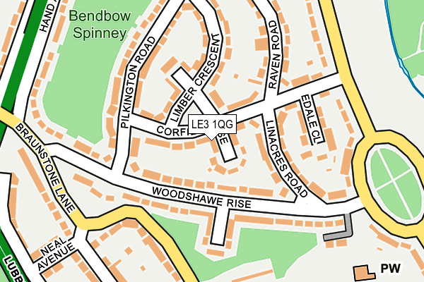 LE3 1QG map - OS OpenMap – Local (Ordnance Survey) LE3 1QG map - OS OpenMap – Local (Ordnance Survey)
