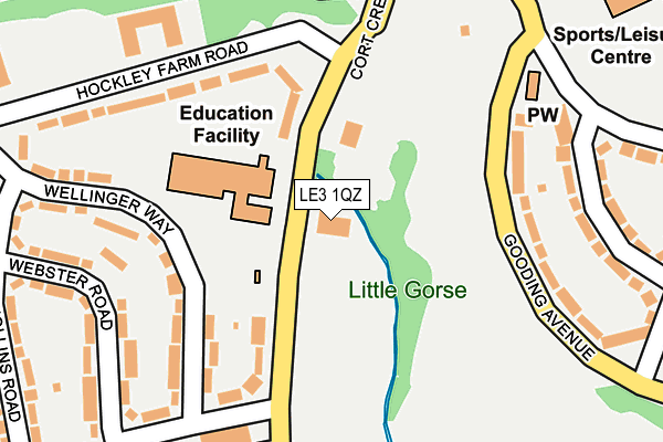 LE3 1QZ map - OS OpenMap – Local (Ordnance Survey) LE3 1QZ map - OS OpenMap – Local (Ordnance Survey)