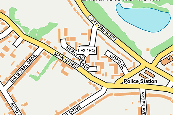 LE3 1RQ map - OS OpenMap – Local (Ordnance Survey) LE3 1RQ map - OS OpenMap – Local (Ordnance Survey)