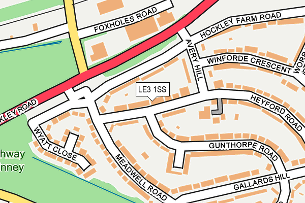 LE3 1SS map - OS OpenMap – Local (Ordnance Survey) LE3 1SS map - OS OpenMap – Local (Ordnance Survey)