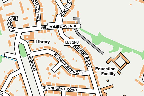 LE3 2PU map - OS OpenMap – Local (Ordnance Survey) LE3 2PU map - OS OpenMap – Local (Ordnance Survey)