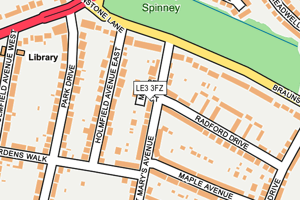 LE3 3FZ map - OS OpenMap – Local (Ordnance Survey) LE3 3FZ map - OS OpenMap – Local (Ordnance Survey)