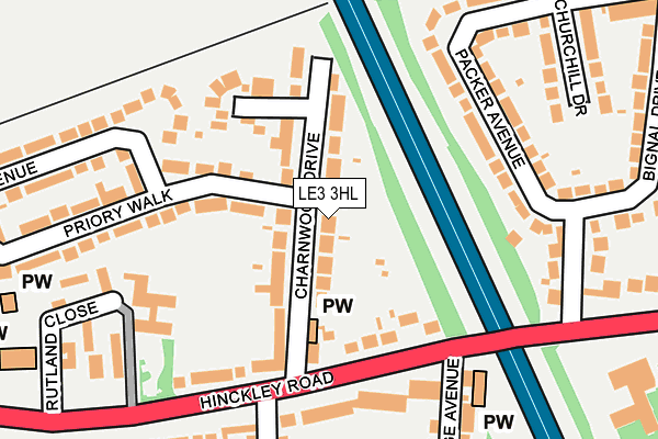 LE3 3HL map - OS OpenMap – Local (Ordnance Survey) LE3 3HL map - OS OpenMap – Local (Ordnance Survey)