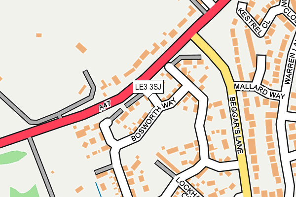 LE3 3SJ map - OS OpenMap – Local (Ordnance Survey) LE3 3SJ map - OS OpenMap – Local (Ordnance Survey)