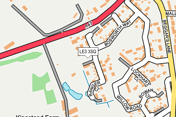 LE3 3SQ map - OS OpenMap – Local (Ordnance Survey) LE3 3SQ map - OS OpenMap – Local (Ordnance Survey)