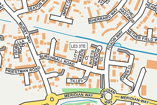 LE3 3TE map - OS OpenMap – Local (Ordnance Survey) LE3 3TE map - OS OpenMap – Local (Ordnance Survey)