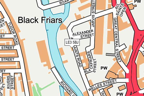 LE3 5BJ map - OS OpenMap – Local (Ordnance Survey) LE3 5BJ map - OS OpenMap – Local (Ordnance Survey)