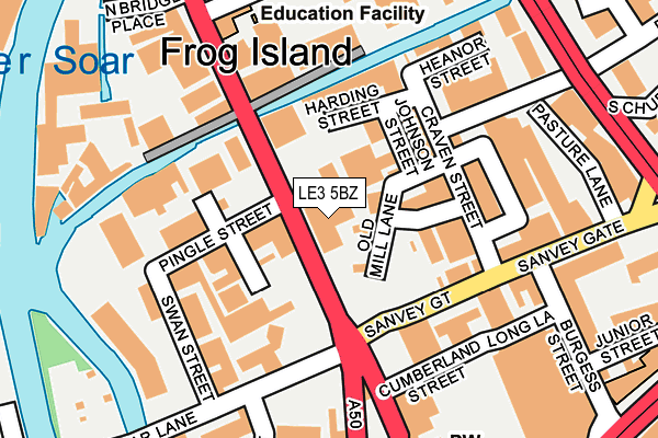 LE3 5BZ map - OS OpenMap – Local (Ordnance Survey) LE3 5BZ map - OS OpenMap – Local (Ordnance Survey)