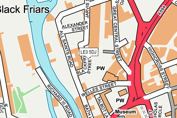 LE3 5DJ map - OS OpenMap – Local (Ordnance Survey) LE3 5DJ map - OS OpenMap – Local (Ordnance Survey)