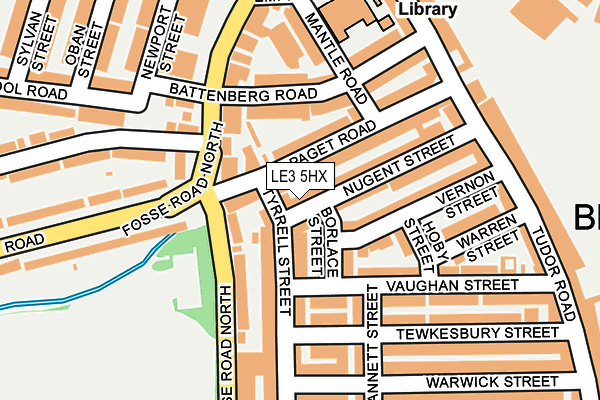 LE3 5HX map - OS OpenMap – Local (Ordnance Survey) LE3 5HX map - OS OpenMap – Local (Ordnance Survey)