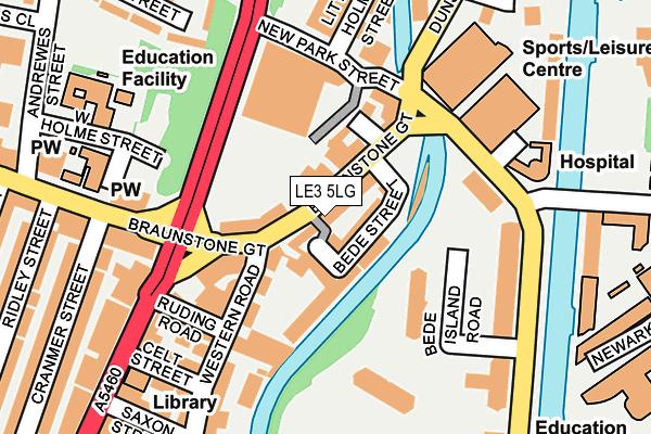 LE3 5LG map - OS OpenMap – Local (Ordnance Survey) LE3 5LG map - OS OpenMap – Local (Ordnance Survey)
