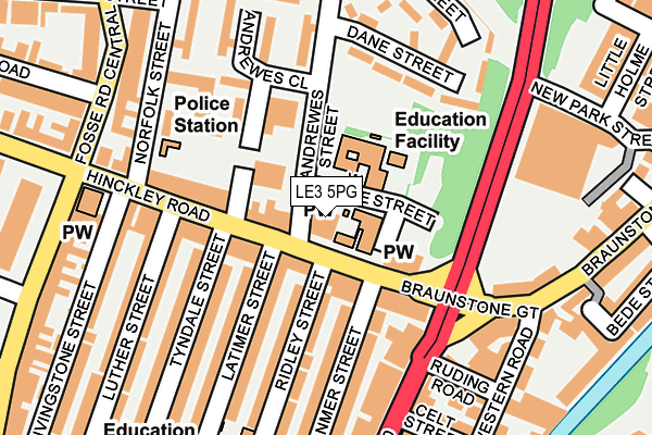 LE3 5PG map - OS OpenMap – Local (Ordnance Survey) LE3 5PG map - OS OpenMap – Local (Ordnance Survey)