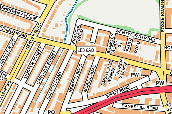 LE3 6AQ map - OS OpenMap – Local (Ordnance Survey) LE3 6AQ map - OS OpenMap – Local (Ordnance Survey)