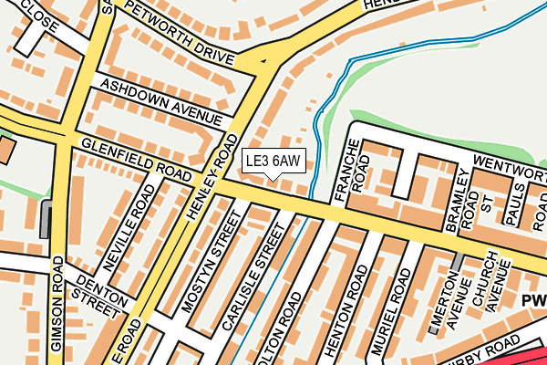 LE3 6AW map - OS OpenMap – Local (Ordnance Survey) LE3 6AW map - OS OpenMap – Local (Ordnance Survey)