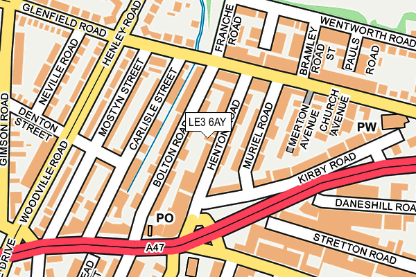 LE3 6AY map - OS OpenMap – Local (Ordnance Survey) LE3 6AY map - OS OpenMap – Local (Ordnance Survey)