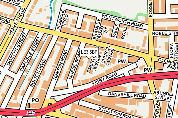 LE3 6BF map - OS OpenMap – Local (Ordnance Survey) LE3 6BF map - OS OpenMap – Local (Ordnance Survey)