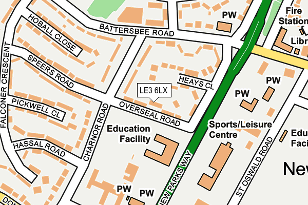 LE3 6LX map - OS OpenMap – Local (Ordnance Survey) LE3 6LX map - OS OpenMap – Local (Ordnance Survey)