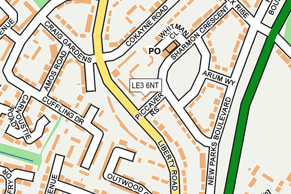 LE3 6NT map - OS OpenMap – Local (Ordnance Survey) LE3 6NT map - OS OpenMap – Local (Ordnance Survey)