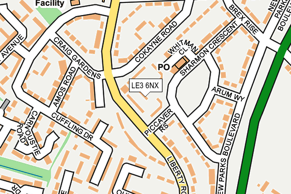 LE3 6NX map - OS OpenMap – Local (Ordnance Survey) LE3 6NX map - OS OpenMap – Local (Ordnance Survey)