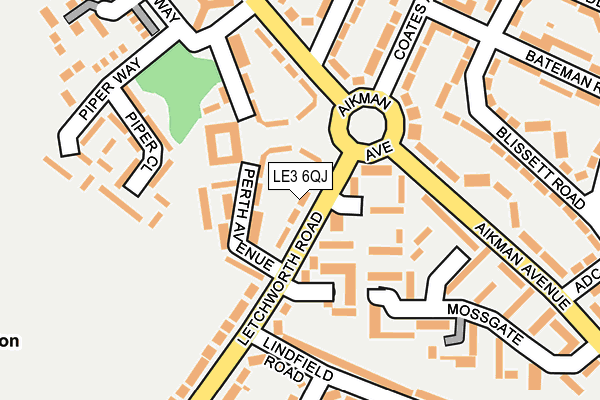 LE3 6QJ map - OS OpenMap – Local (Ordnance Survey) LE3 6QJ map - OS OpenMap – Local (Ordnance Survey)
