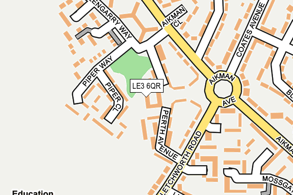 LE3 6QR map - OS OpenMap – Local (Ordnance Survey) LE3 6QR map - OS OpenMap – Local (Ordnance Survey)