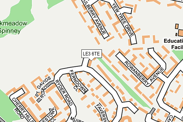 LE3 6TE map - OS OpenMap – Local (Ordnance Survey) LE3 6TE map - OS OpenMap – Local (Ordnance Survey)